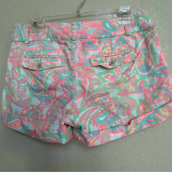 Lilly Pulitzer Barclay Short Size 4 Multicolor Floral Paisley Print Summer - Picture 2 of 6